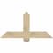 Ekena Millwork Eugene Rough Sawn Timber Gable Bracket, Douglas Fir, 48"W x 24"H x 2"D x 6"F, 12/12 Pitch GBW048X24X0206EUG00RDF - alternate 1